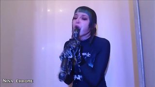 Milky Deepthroat Gagging Camgirl Nina