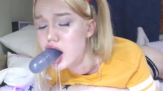Dildo Deepthroat GIF
